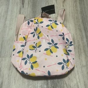 Kendall + Kylie Mini Pink Lemon Nylon Fruit Backpack NWT